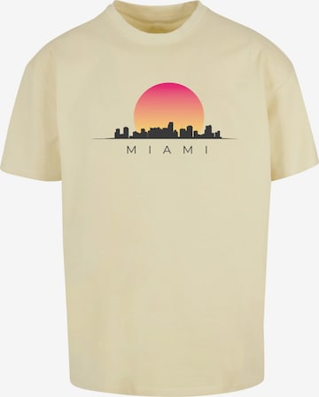 T-Shirt 'Miami' Merchcode en jaune : devant