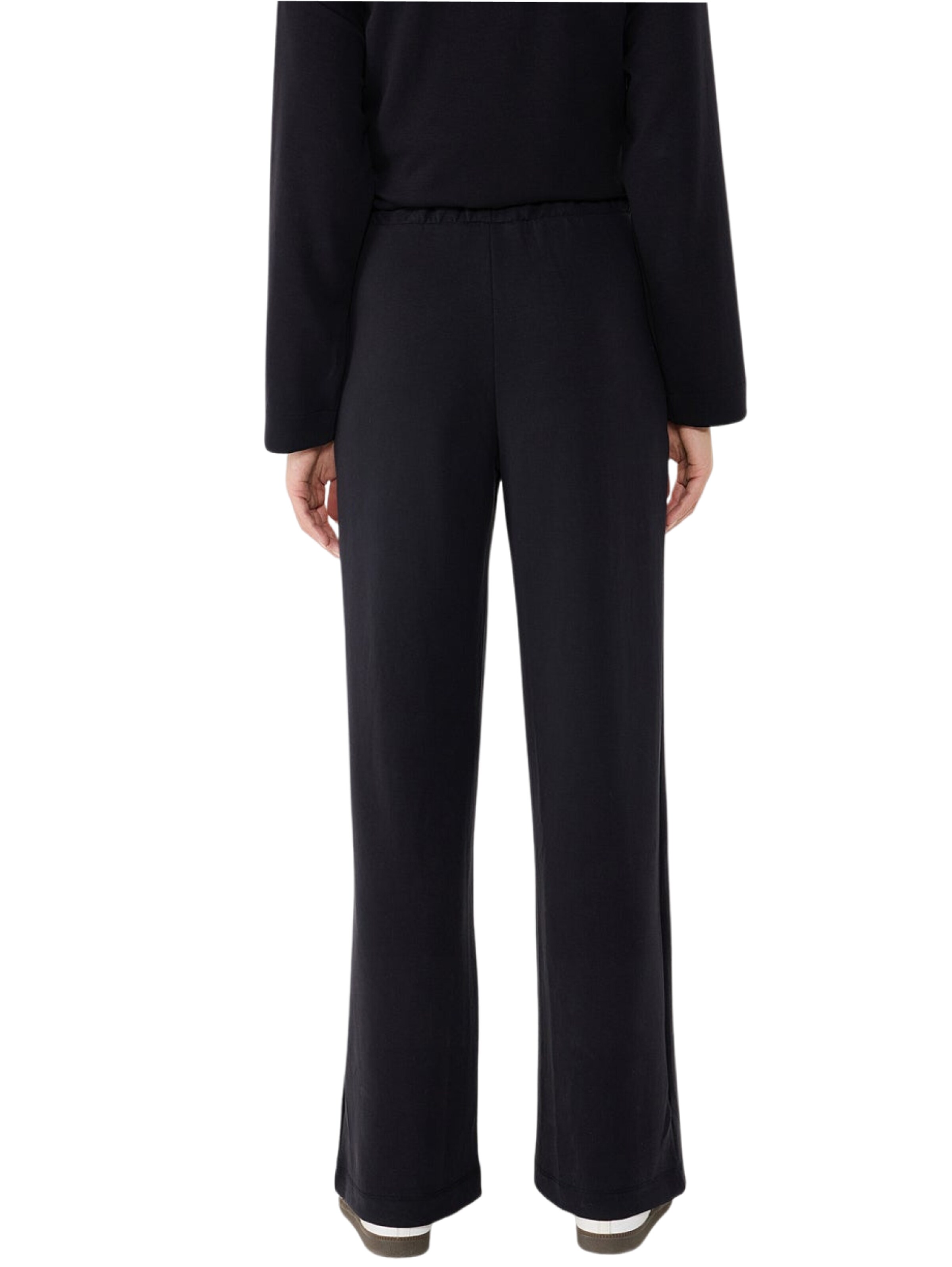 No Matter What Wide Leg Hose in Schwarz