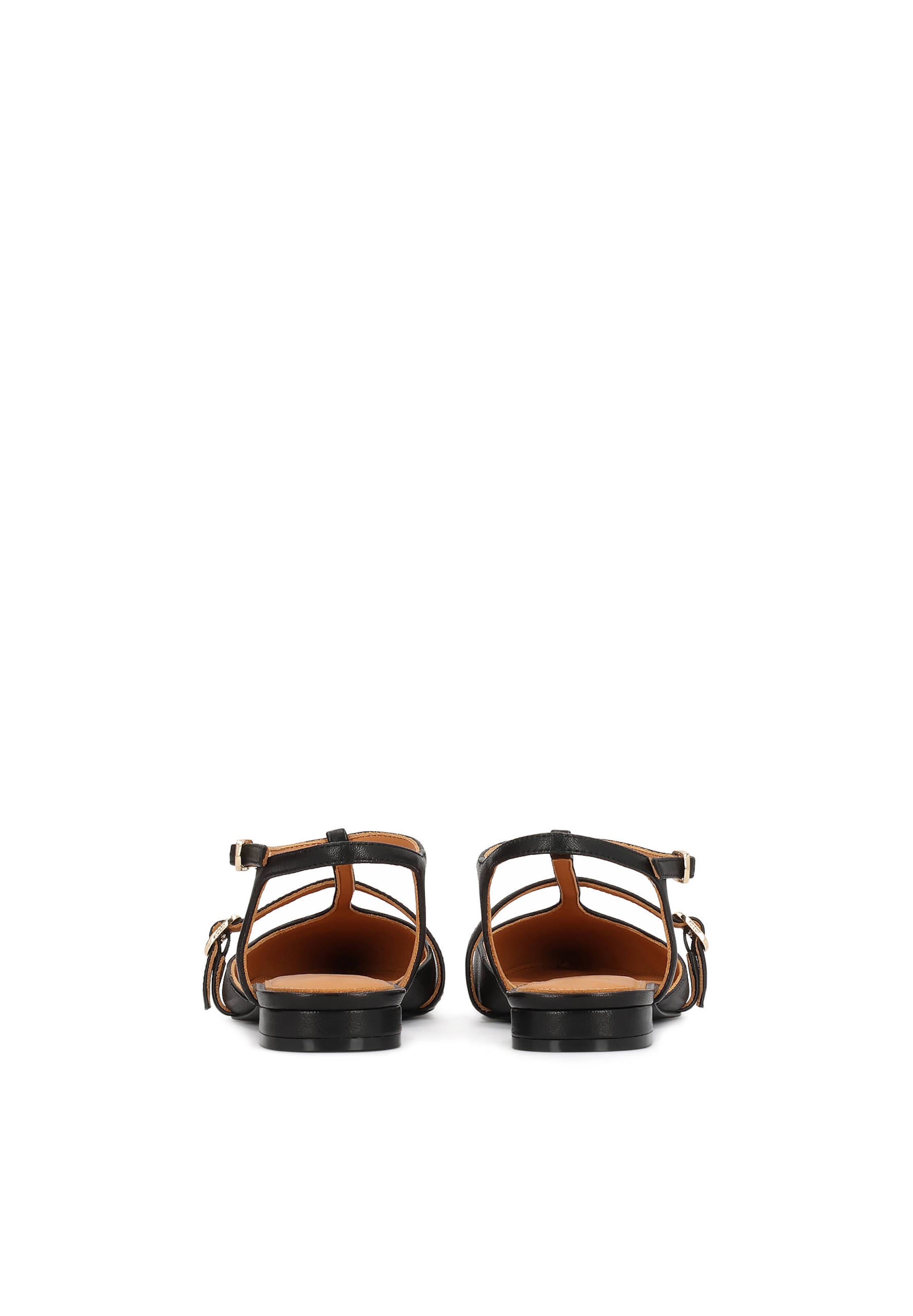 Balerini cu curea glezna de la Kazar pe negru