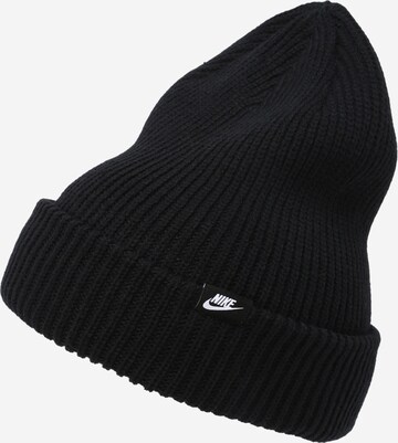 Căciulă de la Nike Sportswear pe negru: față