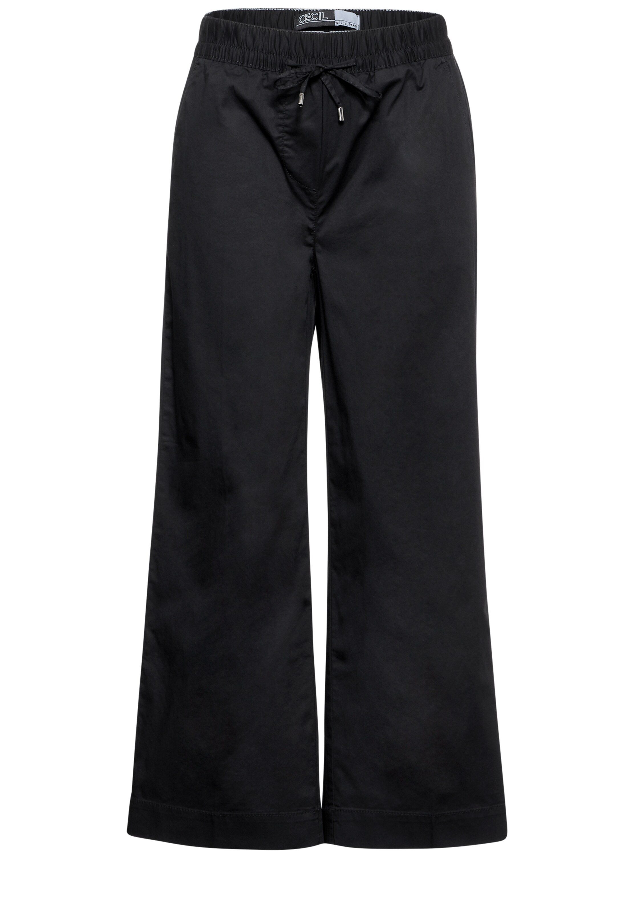 CECIL Loosefit Culotte Hose in Schwarz: Vorderseite