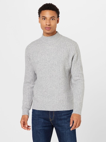 ABOUT YOU Sweater 'Vincent' in Grey: front