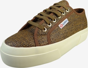 Baskets basses '2740' SUPERGA en marron : devant