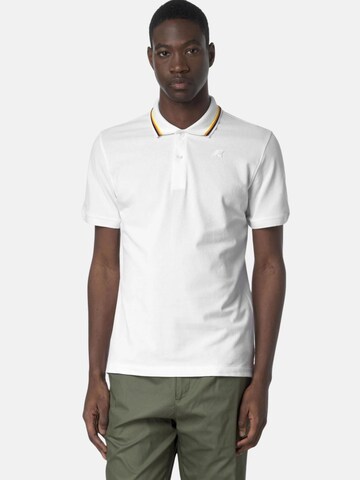 K-Way Shirt 'JUD PIQUE SLIM' in Wit: voorkant