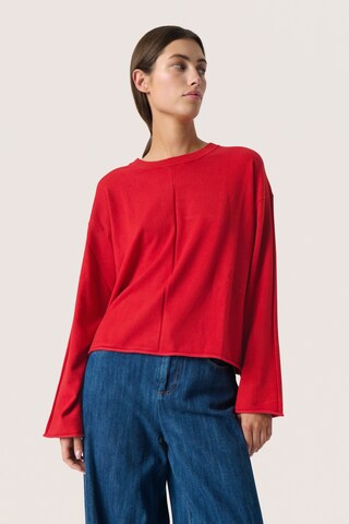 SOAKED IN LUXURY Pullover 'Spina' i rød: forside