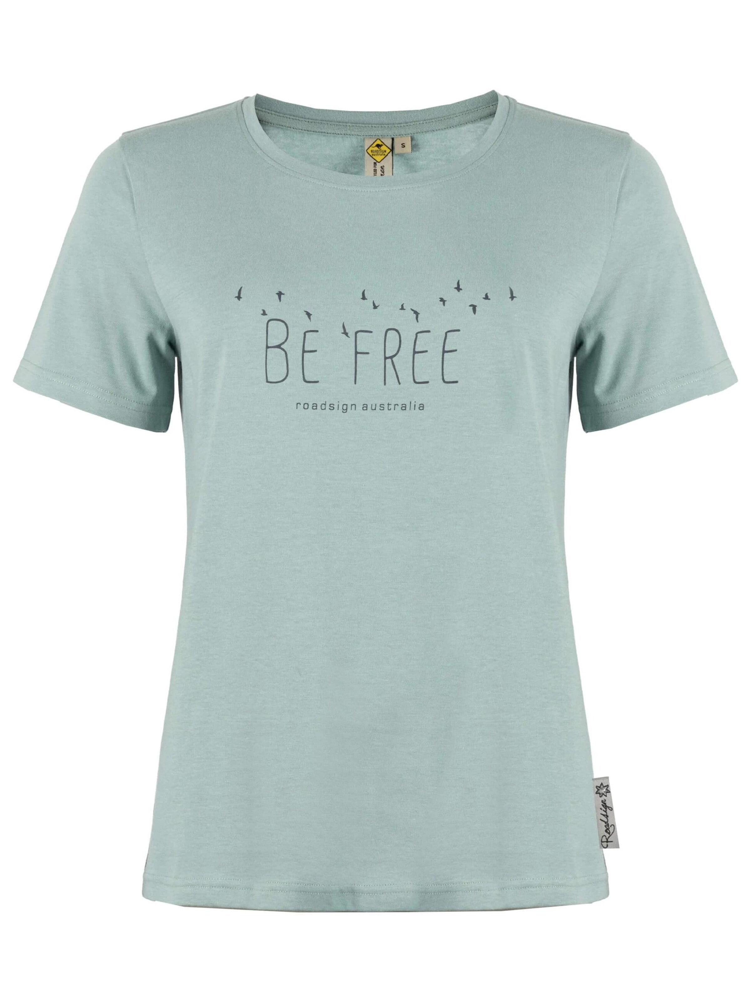 ROADSIGN australia Shirt 'T-Shirt Bee Free Printshirt aus hautfreundlicher Baumwolle mit lockerer Silhouette' in Green: front