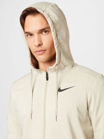 NIKE Sports sweat jacket in Grey
