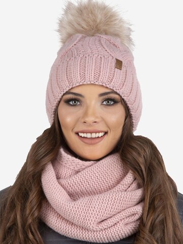 Vivisence Beanie '7014 Set' in Pink