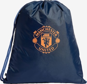 ADIDAS PERFORMANCE Gymbag 'Manchester United' in Blauw: voorkant