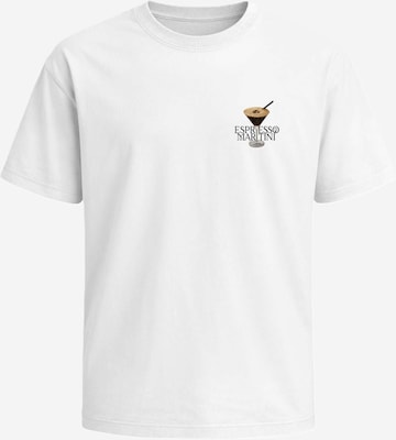 Neverless Shirt 'Espresso Martini' in Weiß: Vorderseite