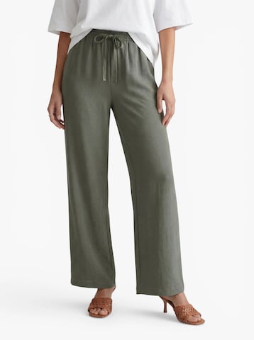 Wide leg Pantaloni con pieghe 'VMCARLA' di VERO MODA in verde: frontale