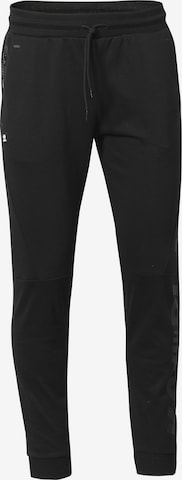 KOROSHI Regular Trousers in Black: front