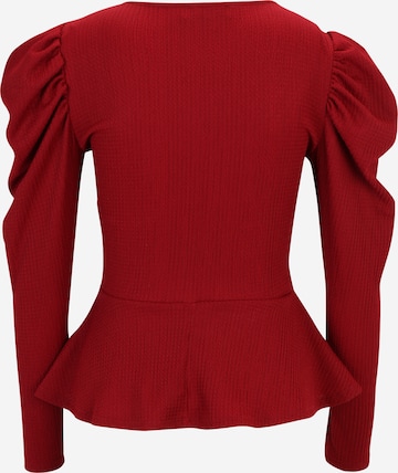 Dorothy Perkins Petite Shirt 'Berry' in Red