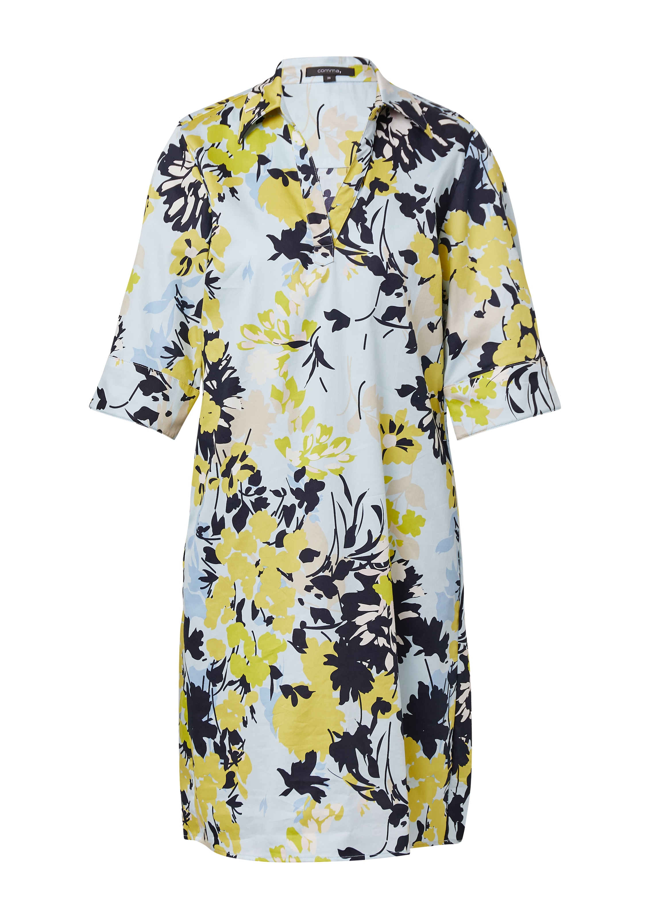 COMMA Платье в Синий: спереди