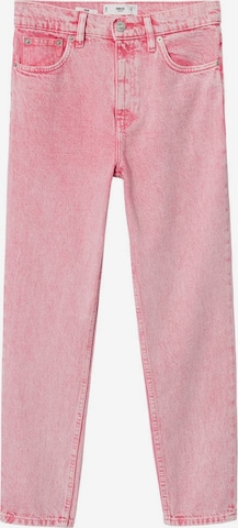 MANGO Regular Jeans in Roze: voorkant