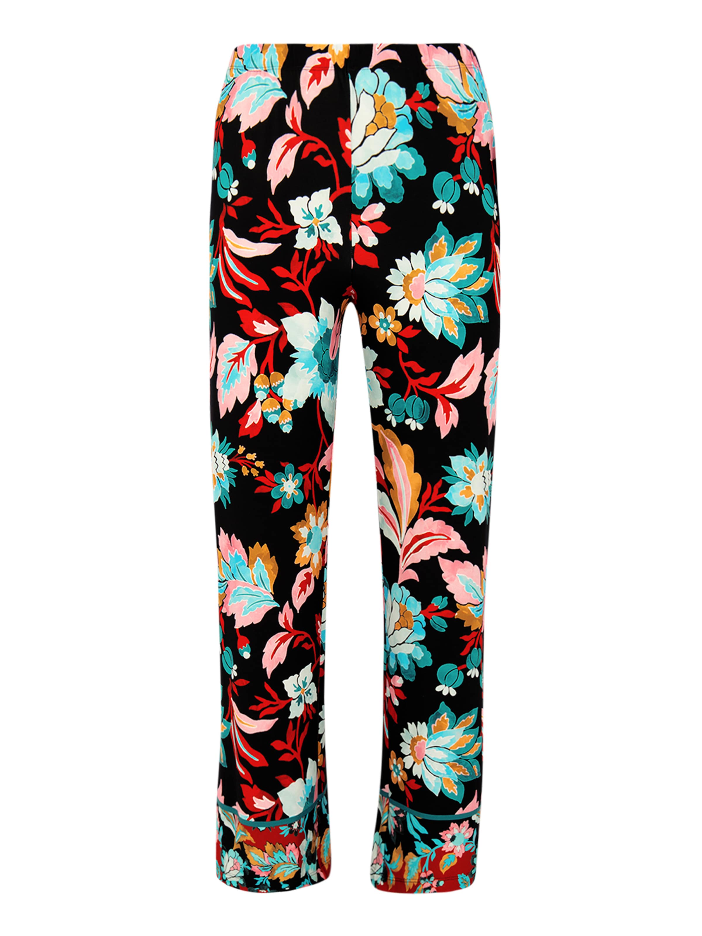 YOEK Wide leg Broek in Zwart: voorkant