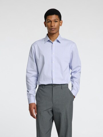 Coupe slim Chemise SELECTED HOMME en bleu : devant