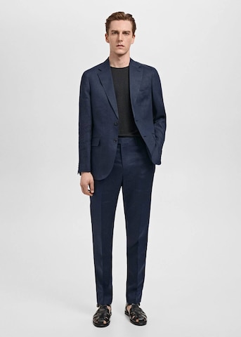 MANGO MAN Slim fit Suit Jacket 'Amalfi' in Blue