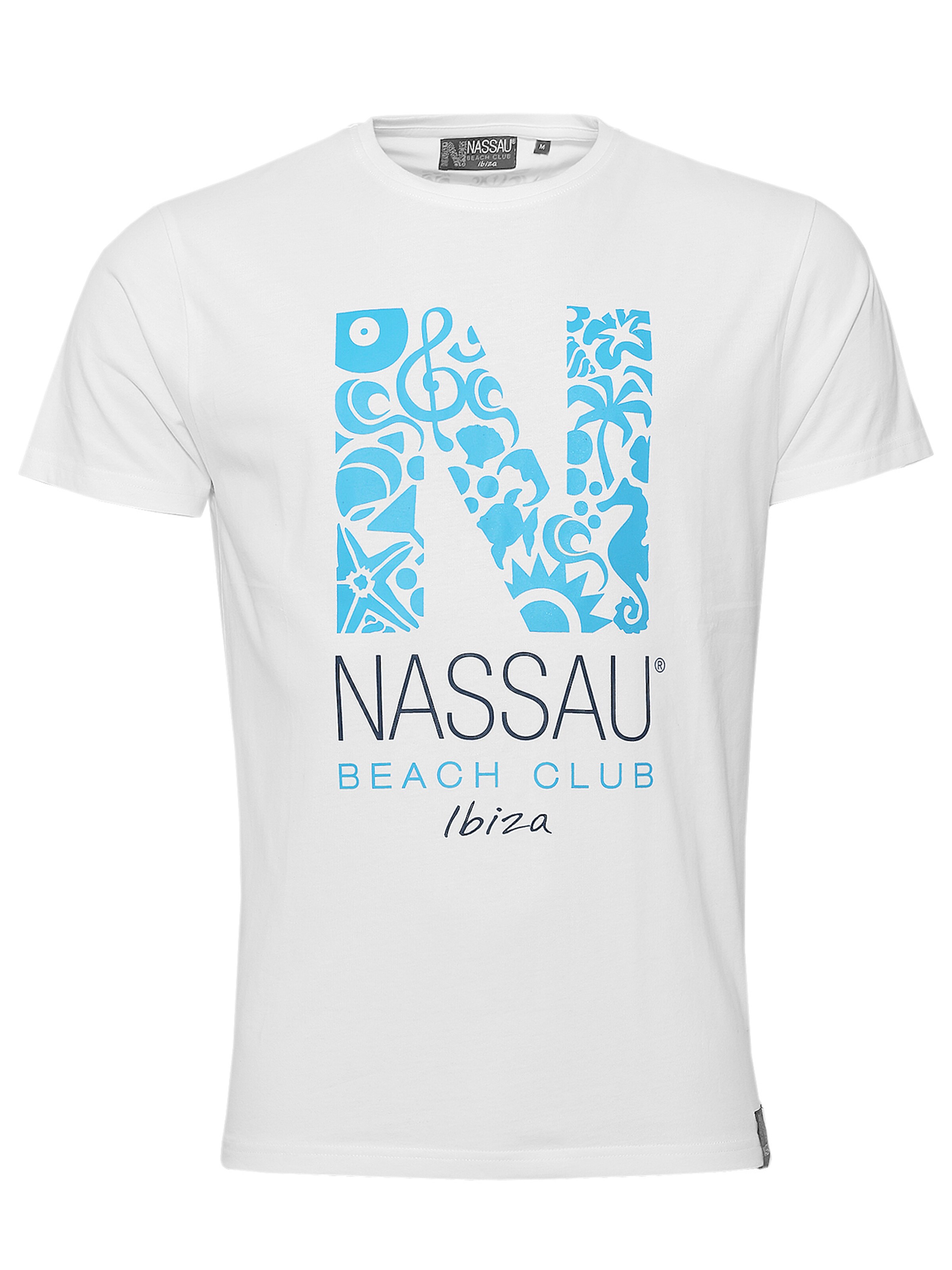 NASSAU Beach Club Shirt 'NB231046' in White: front