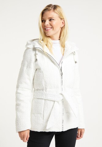 Veste d’hiver DreiMaster Vintage en blanc : devant