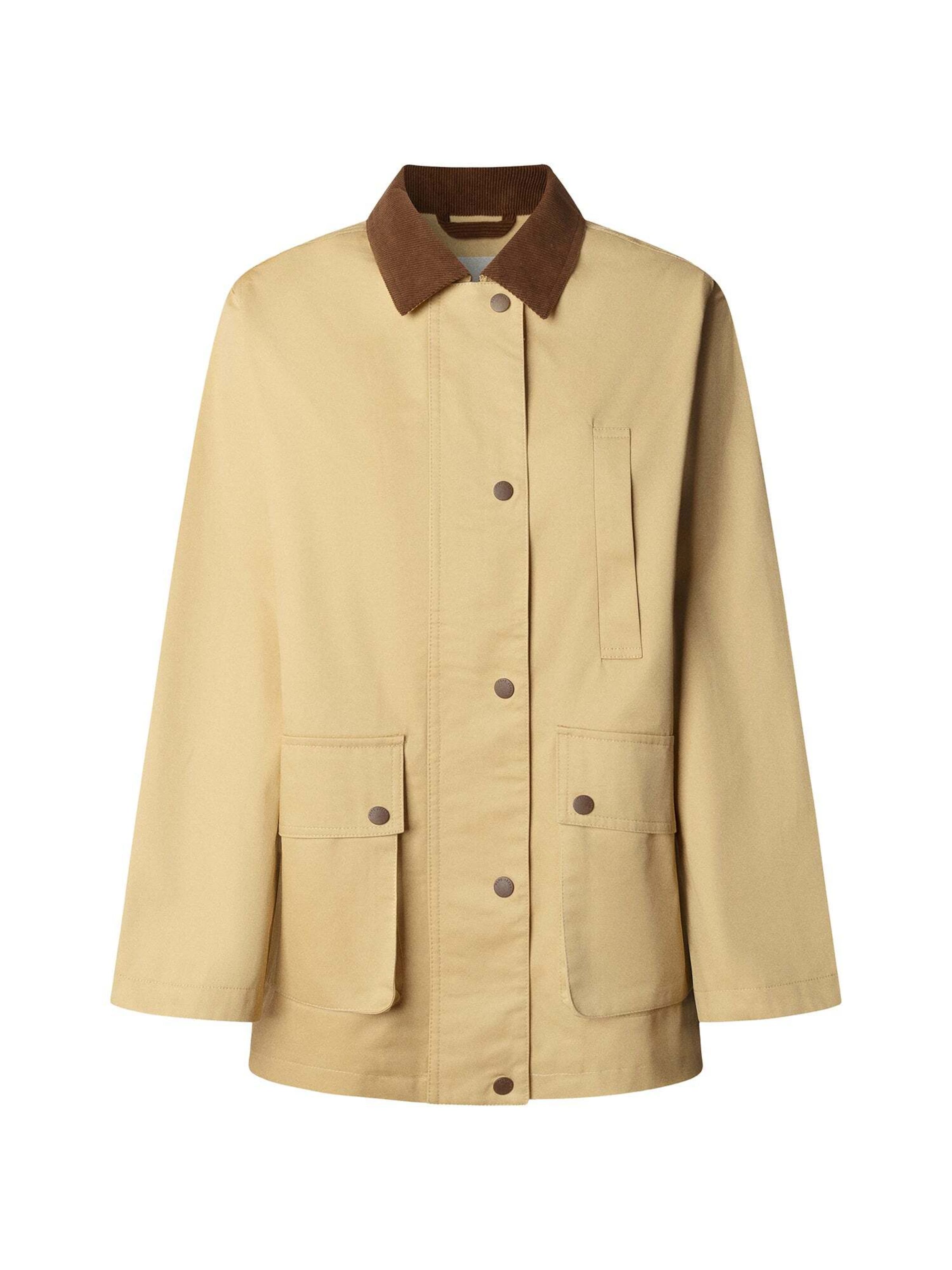 Pepe Jeans Between-Season Jacket 'FLORY' in Beige: front