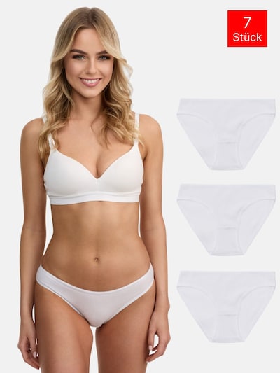 Tazzio Slip '3er-Pack F941' in L in de kleur Wit, Productweergave