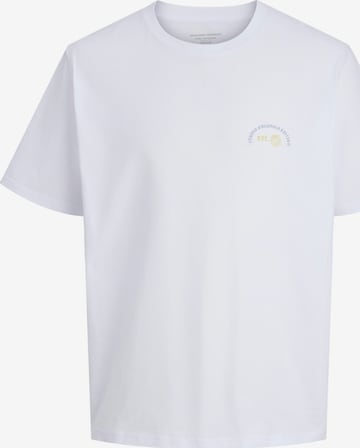 JACK & JONES Shirt 'Jack & Jones - Heren t-shirt' in Wit: voorkant