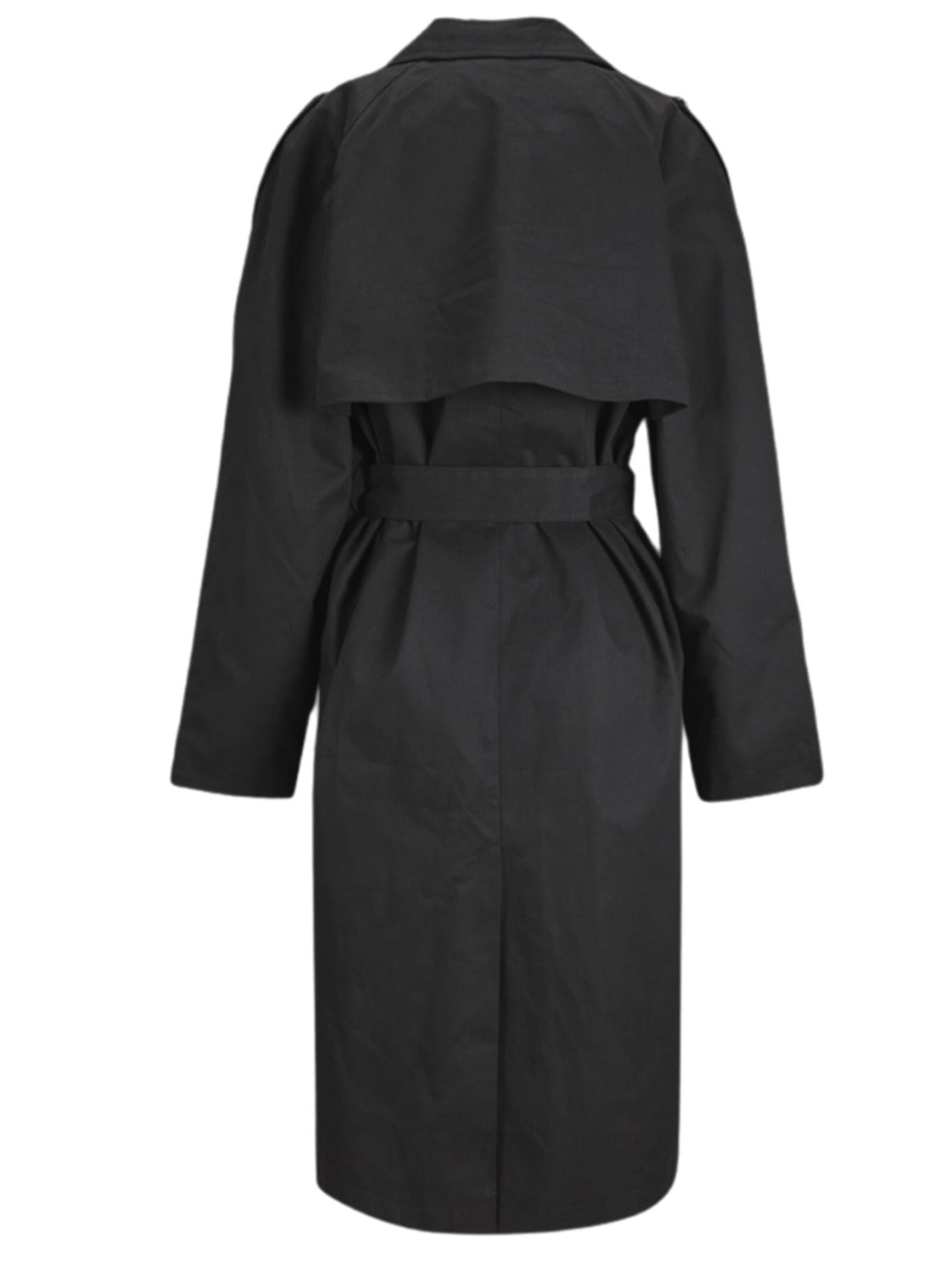 TEESHOPPEN Between-Seasons Coat in Black, Item view