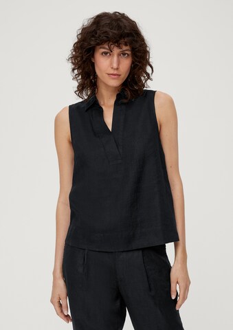 Camicia da donna di s.Oliver in nero: frontale