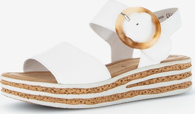 GABOR Sandales à lanières en beige / blanc cassé, Vue avec produit