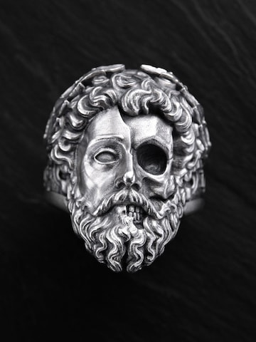 REYTEL Ring 'ZEUS. MEMENTO MORI' in Silver