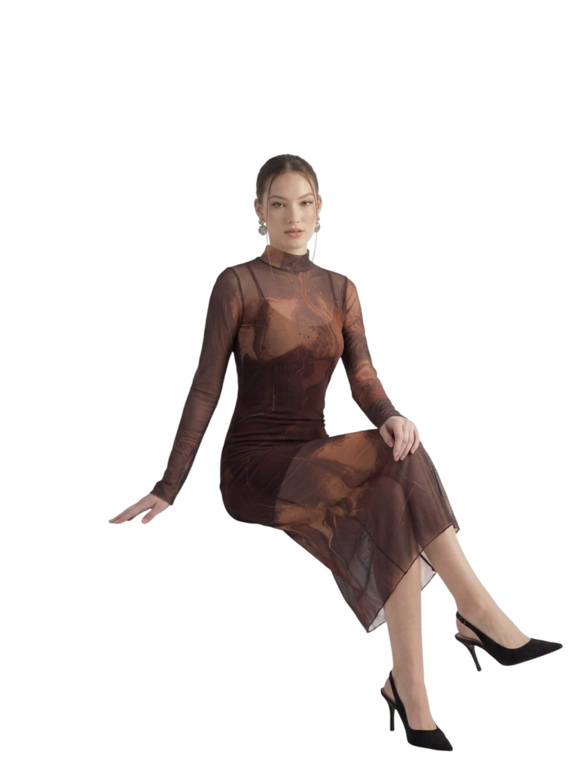 HOLLY LOLLY Dress in Brown