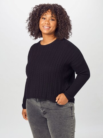Cotton On Curve Sweater in Black: front