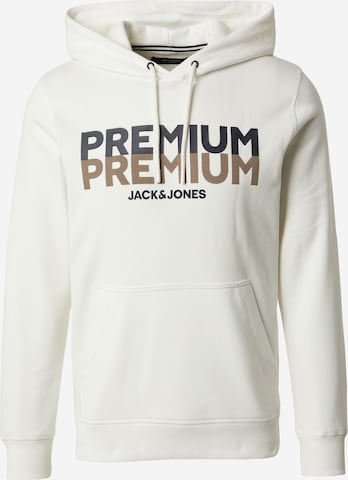 JACK & JONES Sweatshirt 'GERE' i vit: framsida