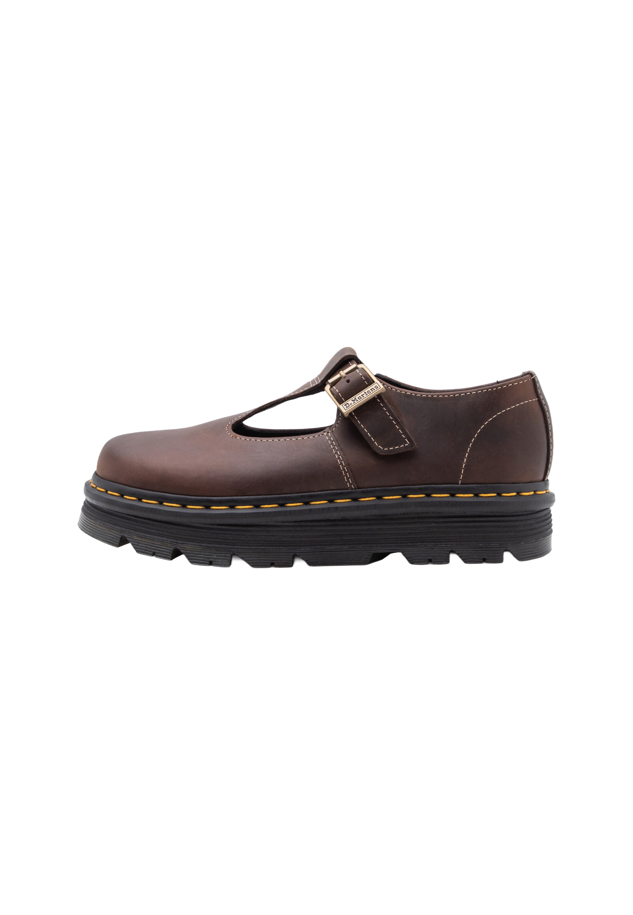 Ballerina con cinturino 'ZebZag' di Dr. Martens in marrone: frontale