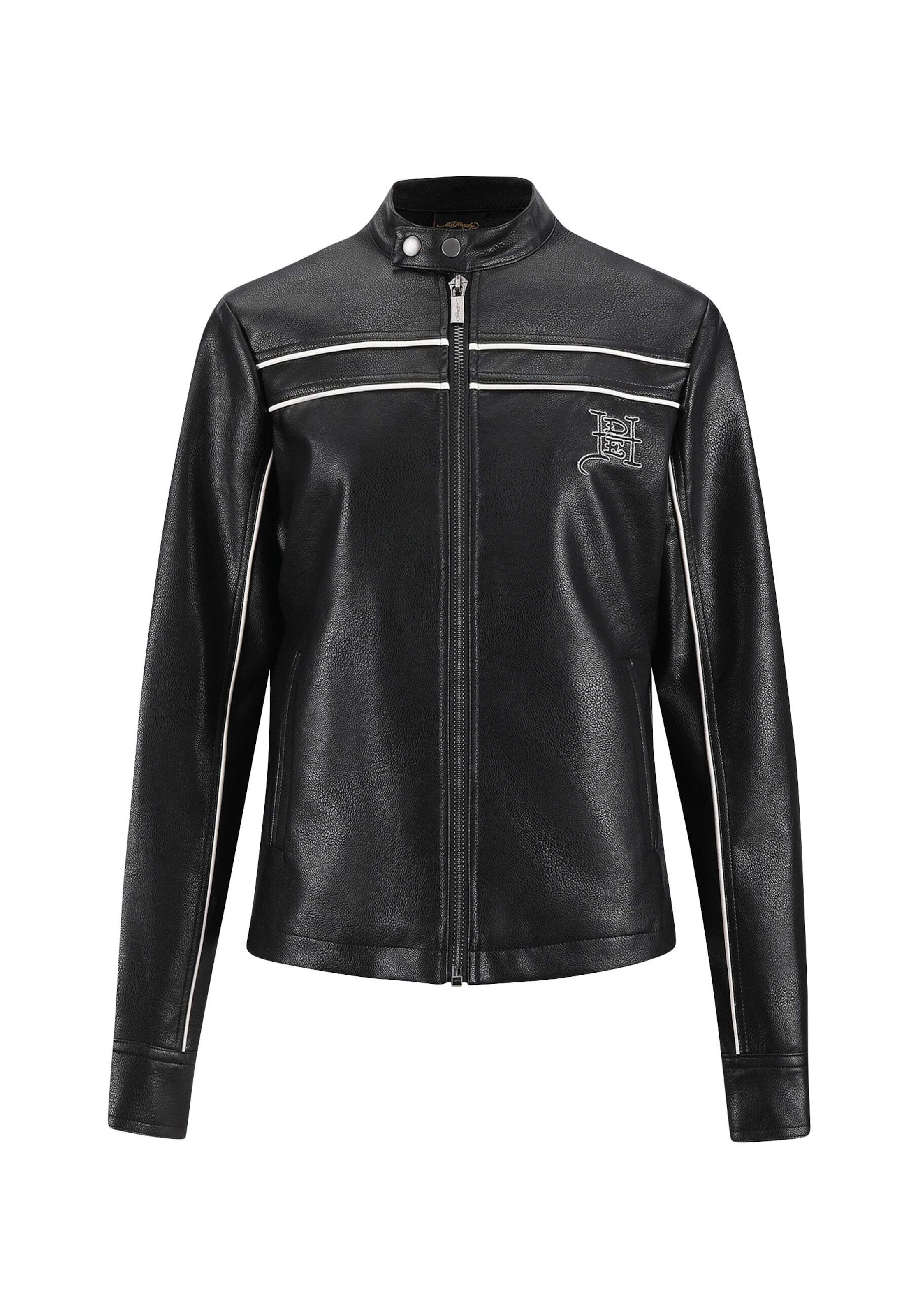 Veste mi-saison 'Panther Lightening' Ed Hardy en noir : devant