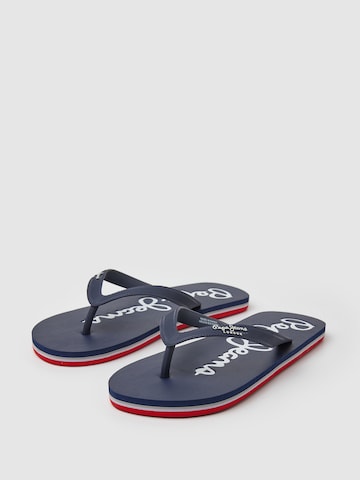 Pepe Jeans T-Bar Sandals in Blue
