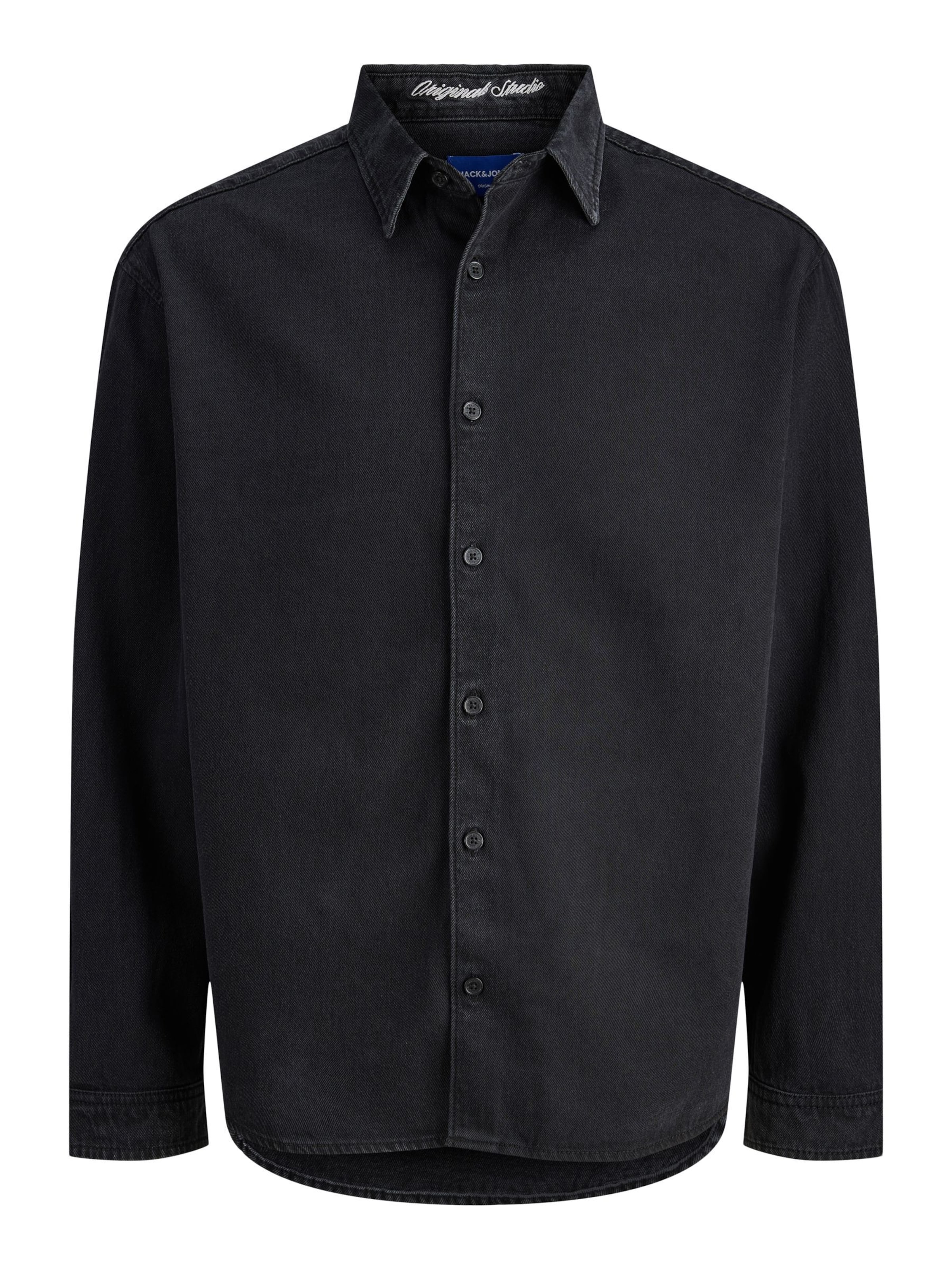 Comfort fit Camicia di Jack & Jones Plus in nero: frontale