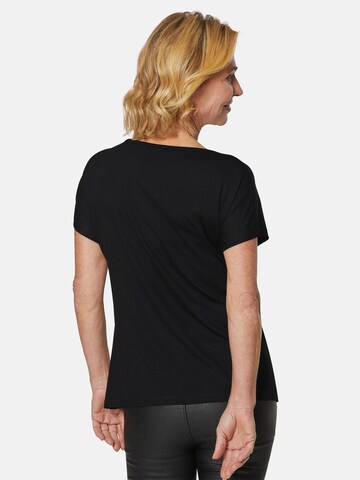 Goldner Shirt in Schwarz