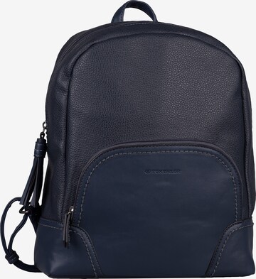 TOM TAILOR Backpack in Blue: front