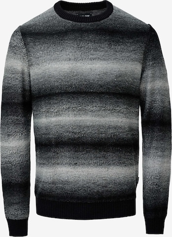 Salsa Jeans Trui in Grijs: voorkant