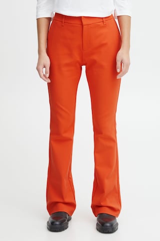 PULZ Jeans Flared Pants 'Bindy' in Red: front