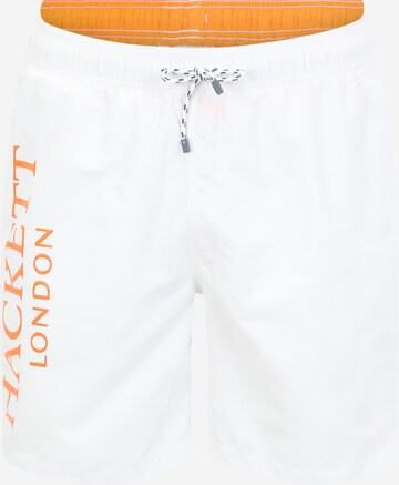 Hackett London Board Shorts in White: front