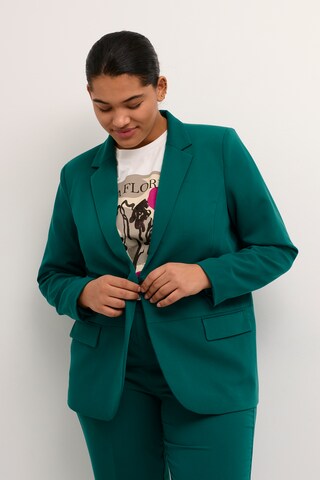 KAFFE CURVE Blazer 'Sakira' in Green: front