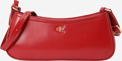 One Size dydžio Rankinė ant peties 'Monogram Logo Plaque Shoulder' iš Calvin Klein, spalva – raudona, Prekių apžvalga