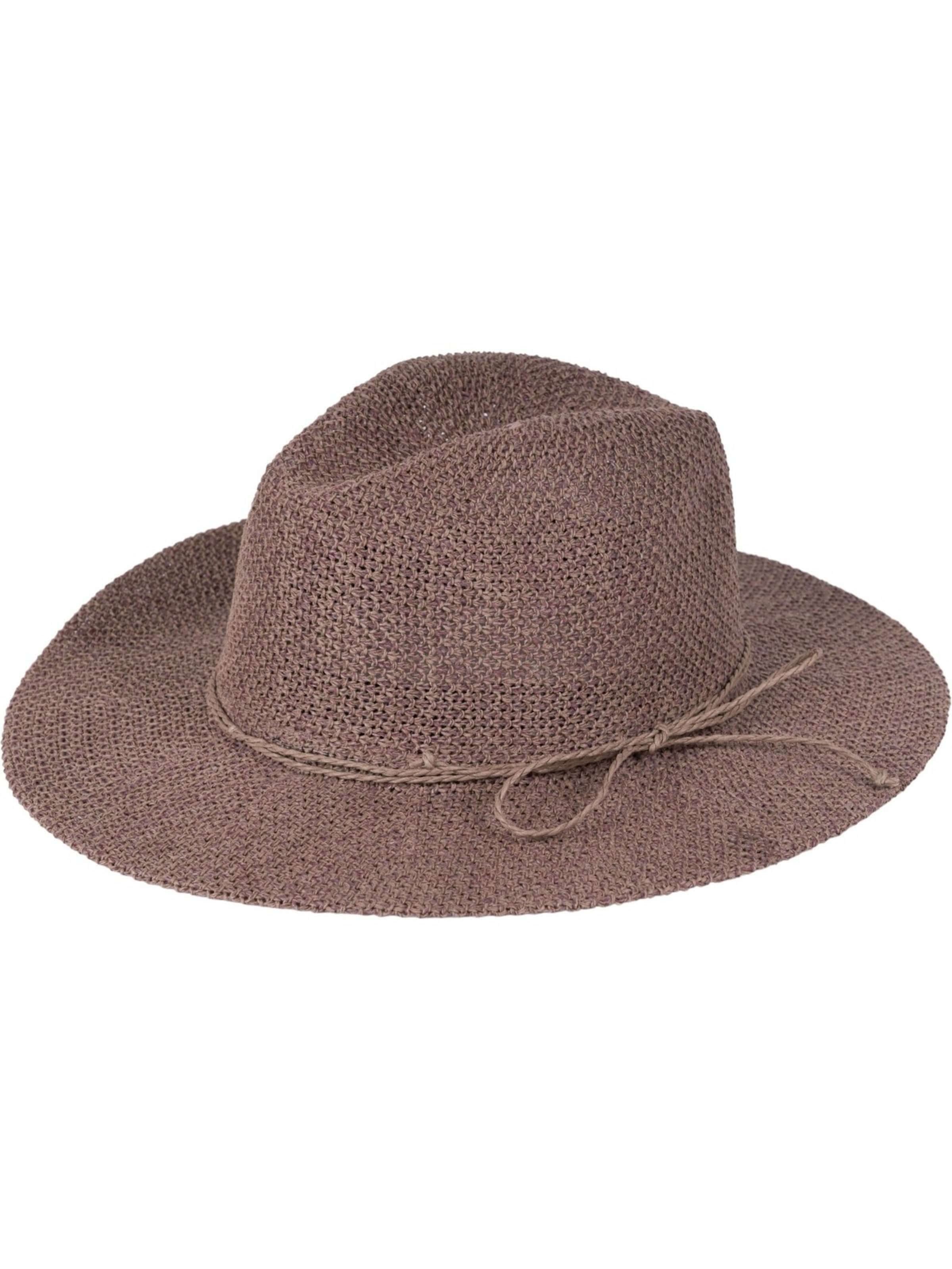styleBREAKER Hut 'Panama Strohhut'‌ in Lila: Vorderseite