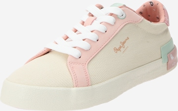 Baskets basses 'KENTON BAND' Pepe Jeans en beige : devant