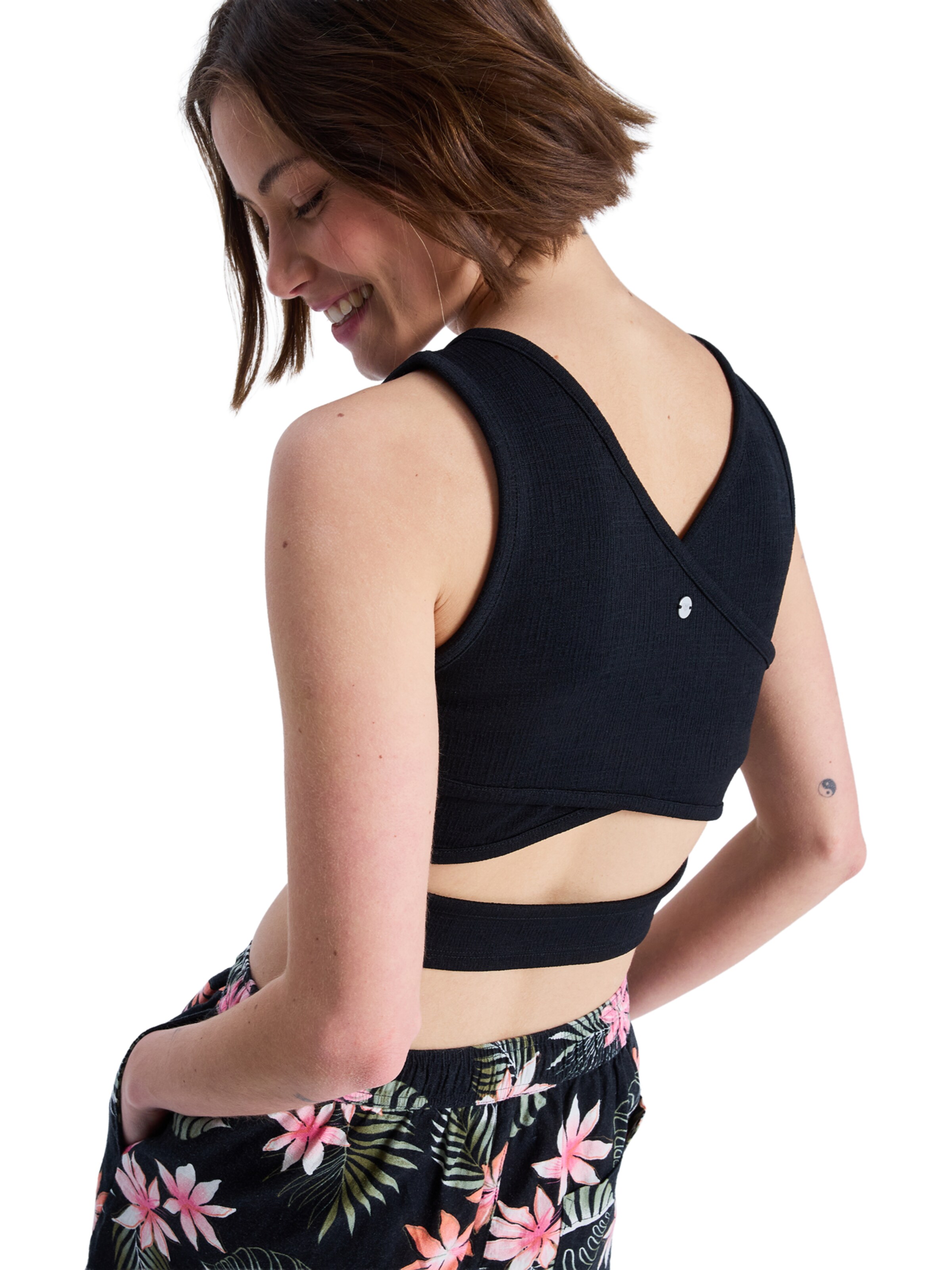 ROXY Top 'Good Keepsake' in Schwarz