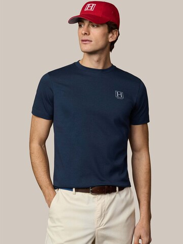 T-Shirt Hackett London en bleu : devant