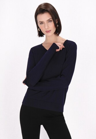 usha BLACK LABEL Trui in Blauw: voorkant